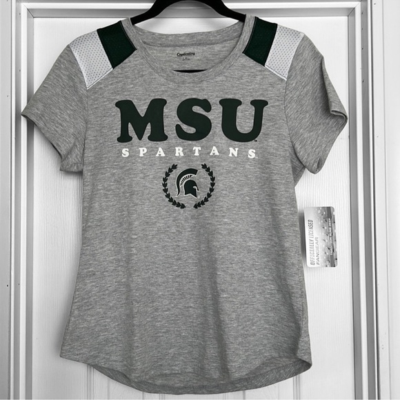 New! Captivating Apparel MSU Spartans SS Tee - Picture 3 of 6